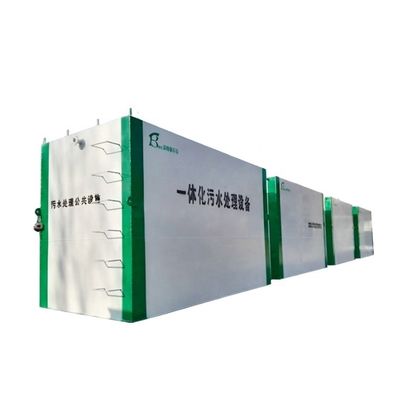 Equipo de tratamiento de aguas residuales domésticas totalmente automático integrado MBR para tratamiento de agua