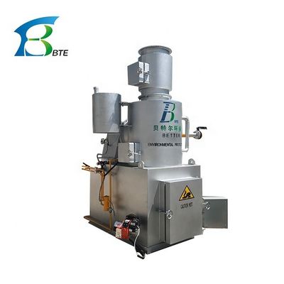 Incinerador eficaz de residuos sólidos para hospitales y resorts Diesel/gas natural/combustible de GLP