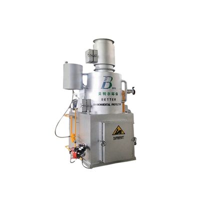 Incinerador de residuos sólidos de alta capacidad de 10-500 kg/partido para residuos municipales y de cocina