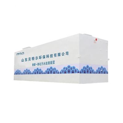 Blanco/azul Negro Automatización Equipo integrado de tratamiento de aguas residuales para acuicultura MBR