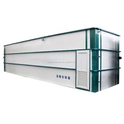 Equipo rectangular integrado de tratamiento de aguas residuales con diseño de tratamiento biológico