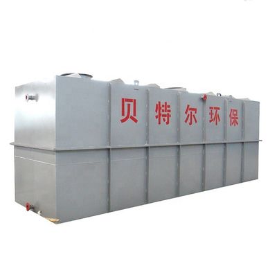 Equipo rectangular integrado de tratamiento de aguas residuales con diseño de tratamiento biológico