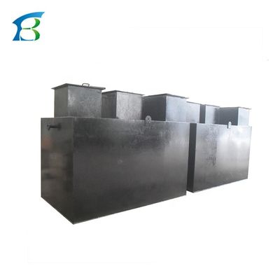 Condición de la planta de tratamiento de aguas residuales del tanque séptico para el tratamiento de aguas residuales en la tienda de alimentos