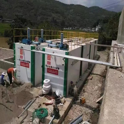 330*180*220cm Sistemas de tratamiento de aguas residuales subterráneos tipo MBR para plantas de tratamiento de agua