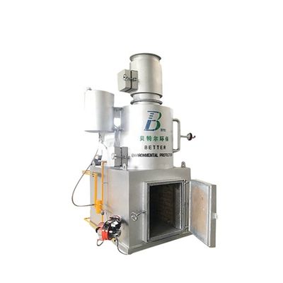 Incinerador rojo sin humo para el tratamiento de residuos sólidos industriales Capacidad 20-500 kg/partido