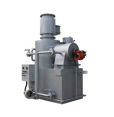 Incinerador rojo sin humo para el tratamiento de residuos sólidos industriales Capacidad 20-500 kg/partido