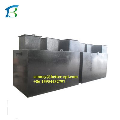 Tratamiento de aguas residuales escolares Tanque séptico de acero carbono con para tiendas de materiales de construcción