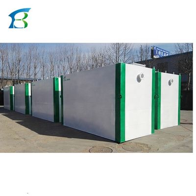 Tratamiento de aguas residuales escolares Tanque séptico de acero carbono con para tiendas de materiales de construcción