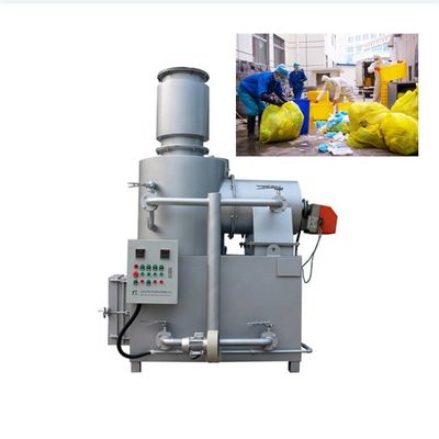 Tecnología avanzada de pirólisis Incinerador de residuos domésticos Tratamiento de residuos sólidos con 1