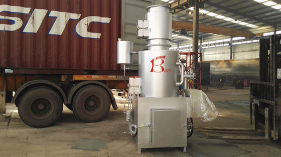 Incinerador de residuos sin humo para la eliminación de residuos hospitalarios 0.37KW en tiendas de alimentos y bebidas