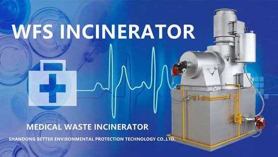 Incinerador de residuos de aves de corral sin humo con componentes del núcleo de chimenea y capacidad de 750 L/h
