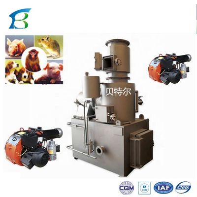 Incinerador de residuos de cremación de animales con capacidad de 100-500 kg/h y color personalizado
