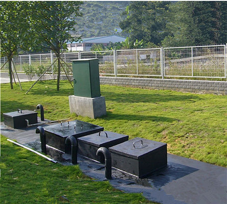 1 Planta de tratamiento de aguas residuales integrada subterránea para el reciclaje de aguas grises municipales