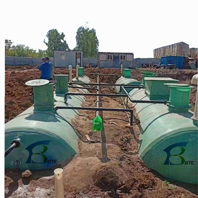 10-20 t/hora Máquina de tratamiento de aguas residuales de control totalmente automático FRP depósito séptico