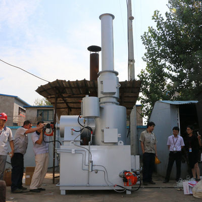2300 kg Peso 10-500 kg/h Incinerador sin humo para máquinas de eliminación de residuos hospitalarios