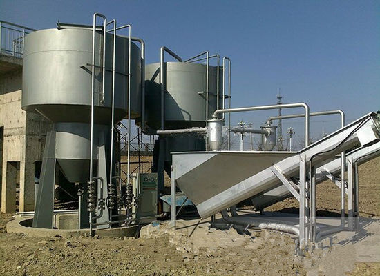 Máquina de tratamiento de aguas residuales de separación de ciclones para remoción de arena con soporte técnico de video
