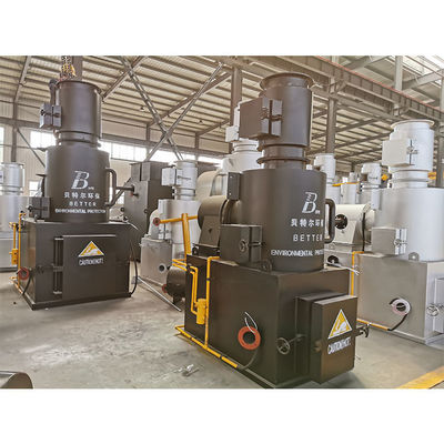 Incinerador de residuos sanitarios para animales de compañía muertos Horno de residuos para residuos industriales de 750L/h