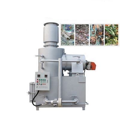 Incinerador de trituradora de residuos Silver Grey 500L/H para una gestión segura y sostenible de residuos
