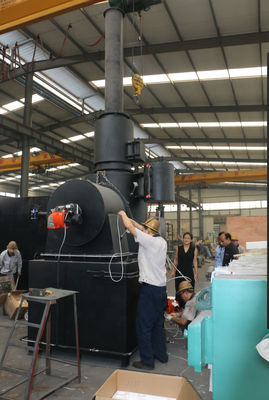 Incinerador de residuos de plumas de pollo de 750 L/H Quemador Máquina de cremación Incinerador para mascotas