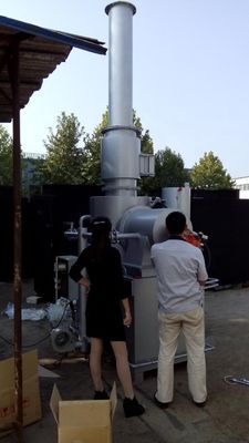 Incinerador de residuos de plantas de plástico Equipo de protección del medio ambiente Capacidad 750L/h