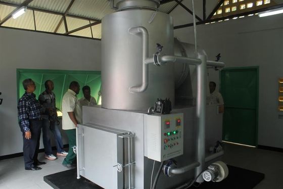 Incinerador de residuos de plantas de plástico Equipo de protección del medio ambiente Capacidad 750L/h
