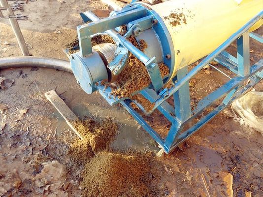 Tratamiento de aguas residuales de sacrificio Deshidratador de prensa de tornillo para deshidratación de fertilizantes biológicos