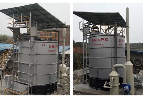 Máquina de compostaje de mezcla orgánica de estiércol de cabra para la fertilización Dimensión L*W*H como modelo