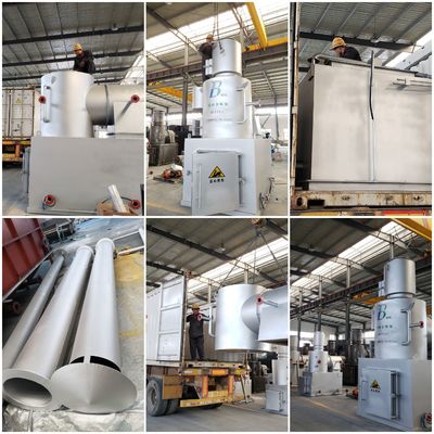Máquinas avanzadas de tratamiento de residuos Plantas de pirólisis de residuos plásticos Incinerador de la serie WFS