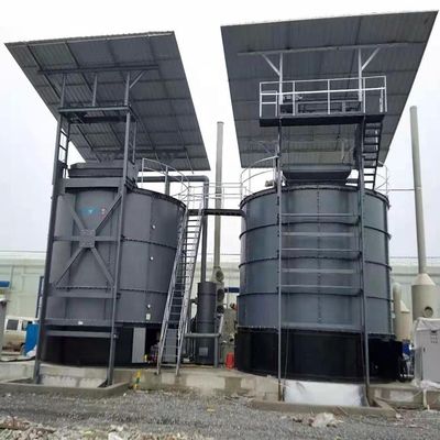 Fermentador polivalente para el equipo de producción de fertilizantes orgánicos 6000mm*6000mm*9000mm
