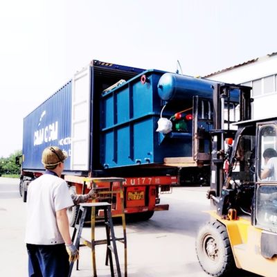 Máquina de flotación de aire disuelto para purificador de agua industrial en verde