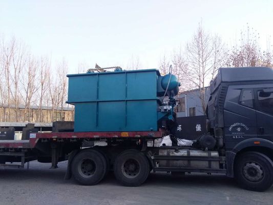 Máquina de flotación de aire disuelto para purificador de agua industrial en verde