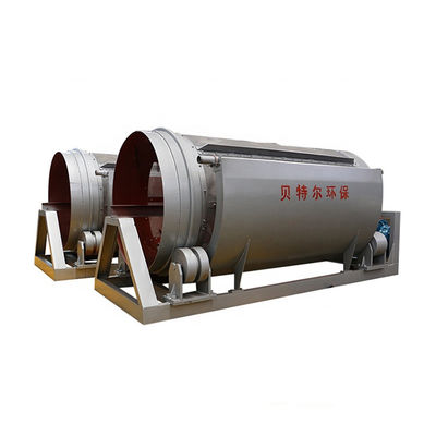 Microfiltro tipo cilindro rotativo para el tratamiento de aguas residuales en la industria de alimentos y bebidas