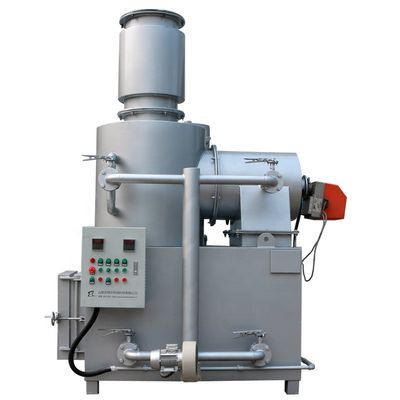 Incinerador de papel de desecho gris plateado adecuado para el combustible diésel y la eliminación de desechos domésticos