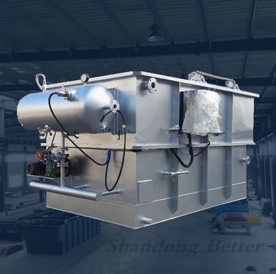 Sistema Daf de acero inoxidable para flotación de aire disuelto en el tratamiento de aguas residuales industriales