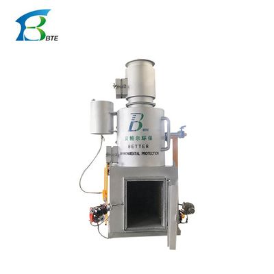 Incinerador con velocidad de combustión de 10-500 kg/partida para la producción de cenizas óseas de huesos de bovino