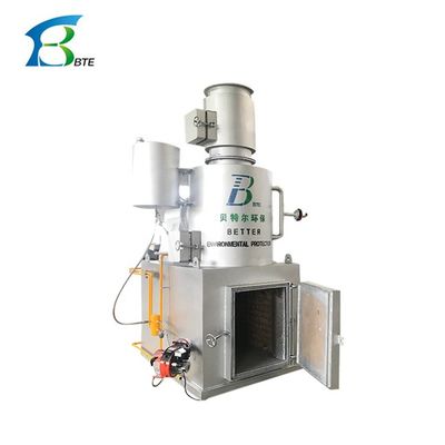 Incinerador con velocidad de combustión de 10-500 kg/partida para la producción de cenizas óseas de huesos de bovino