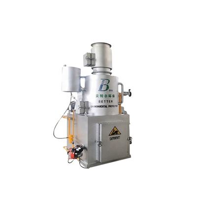Incinerador para hospitales de tecnología avanzada de pirólisis con ventaja sin humo y quemador