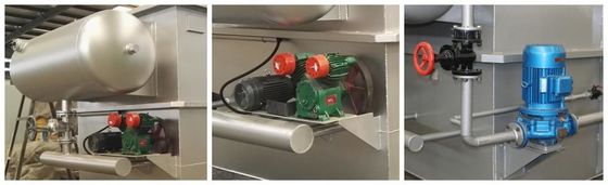 Flotación con aire disuelto para la depuración de aguas residuales con zinc/cromo/níquel/cobre