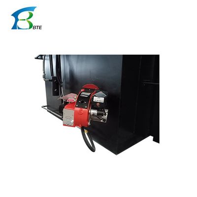 Instalación de incineración de residuos sólidos para restaurantes Incinerador móvil azul plateado de 1000L/h