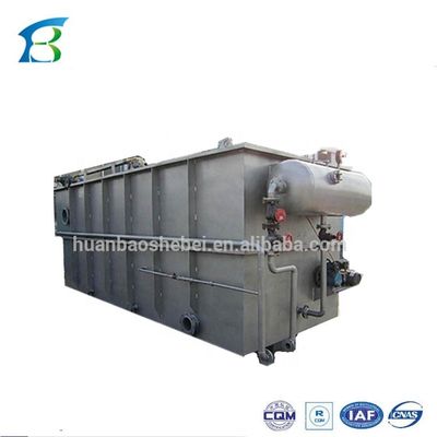 Equipo de tratamiento de aguas residuales de la industria Máquina flotante de aire disuelto con acero inoxidable