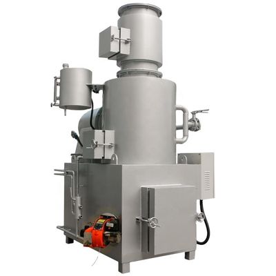 Incinerador sin humo para residuos sólidos hospitalarios con capacidad de 20-500 kg/partida, alimentado por petróleo/gas