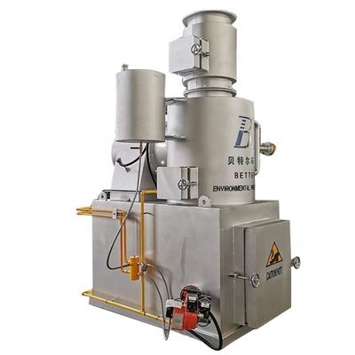Incinerador sin humo de 750 L/H para equipos de tratamiento de residuos hospitalarios de tamaño personalizado