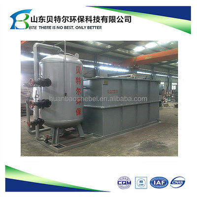 10*8M Máquina de reciclaje de agua de lavado de automóviles con flotación y filtración de aire integradas
