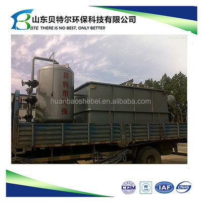 10*8M Máquina de reciclaje de agua de lavado de automóviles con flotación y filtración de aire integradas