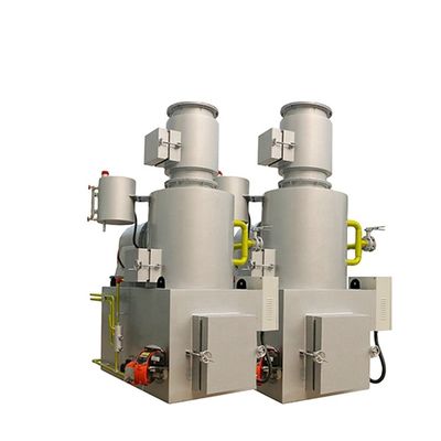 Incinerador de plantas de reciclaje de crematorio de plástico de 2-13 toneladas con quemador de gas diesel