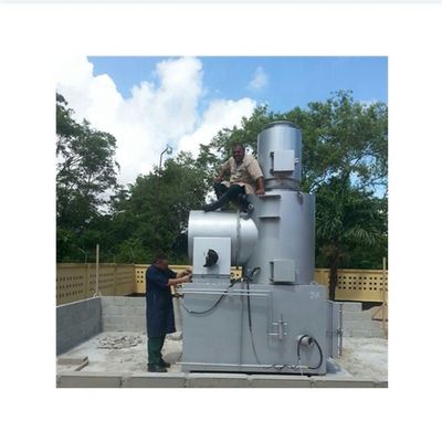 Incinerador de plantas de reciclaje de crematorio de plástico de 2-13 toneladas con quemador de gas diesel