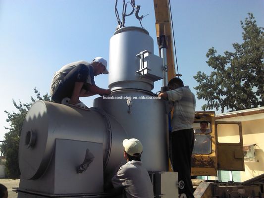 Incinerador de plantas de reciclaje de crematorio de plástico de 2-13 toneladas con quemador de gas diesel