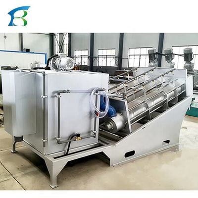 Tratamiento de agua 1 Presión A Vis Deshidratador de planta Presión de tornillo con caja de control automática